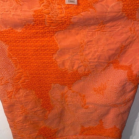 Free people Crop spf30 sun Top Rash Guard rashguard long sleeve surf orange NEW - Picture 8 of 12